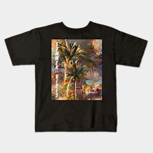 Summer Vibes, colorful Kids T-Shirt